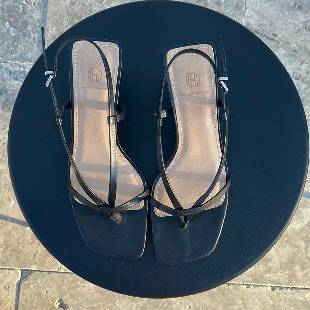House of Harlow square toe heel Size 5.5 Black